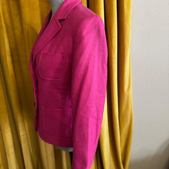 J.Crew pink wool herringbone blazer - Picture 4 of 8
